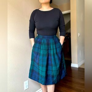 Original Pendleton wool plaid skirt